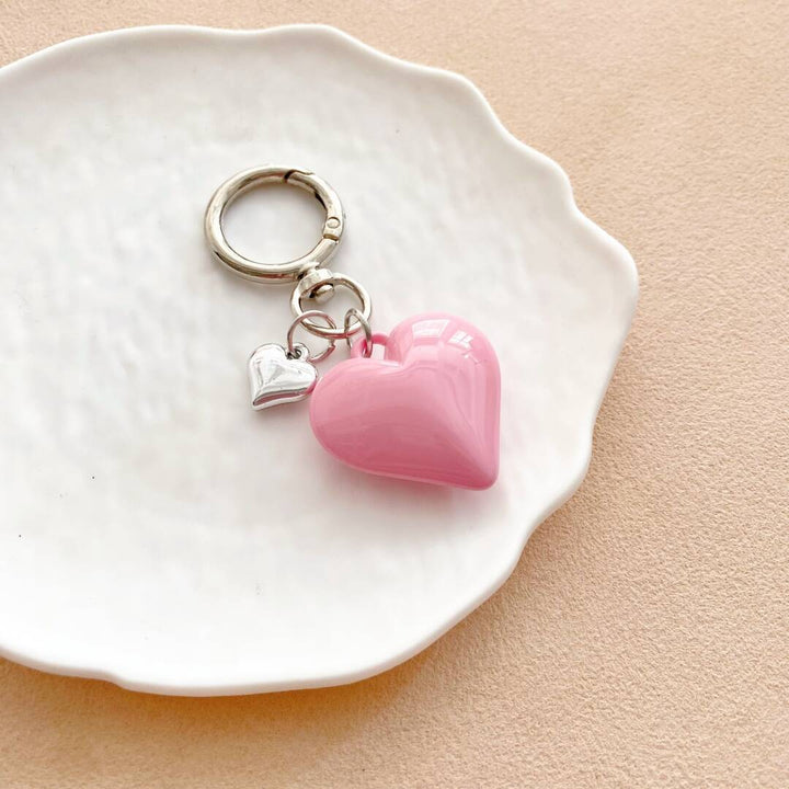 Heart-Shaped Charm Keychain kalsten