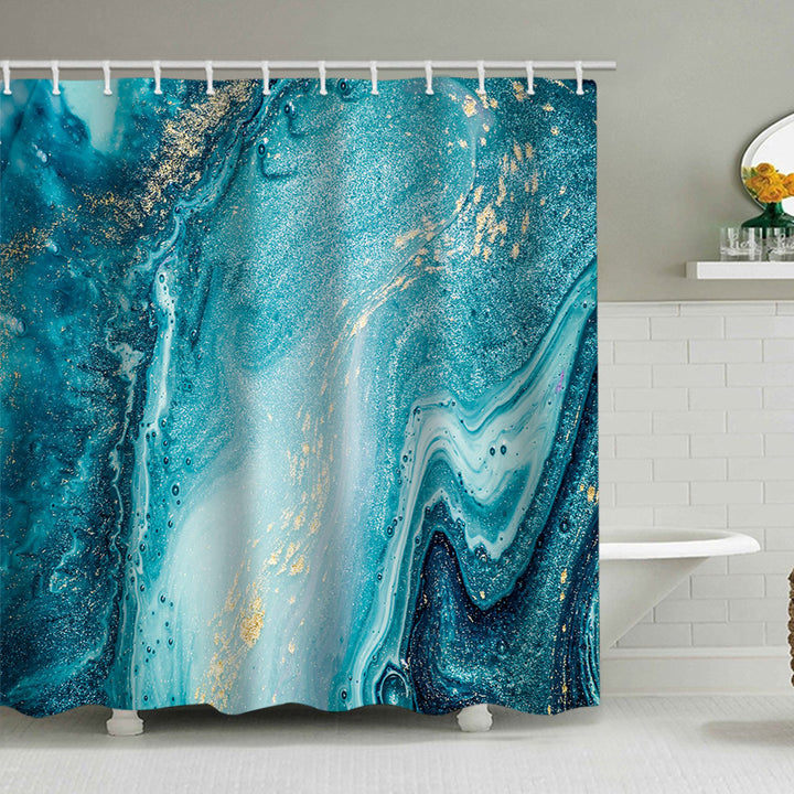 Abstract Marble Design Shower Curtain Kalsten