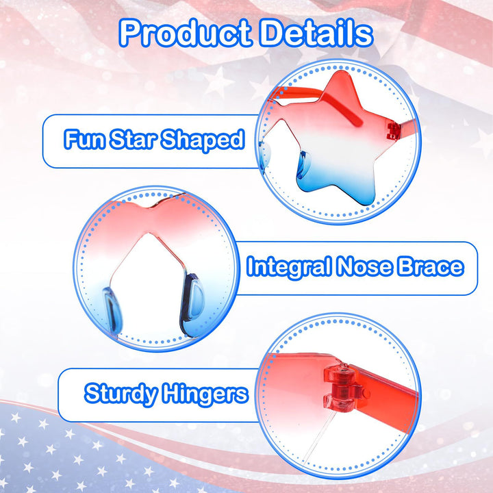 Unisex nan extravagant star-shaped party sunglasses with lightweight acrylic frame Kalsten