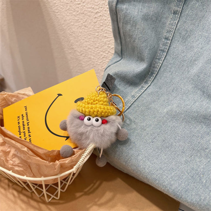 Playful Fuzzy Character Keychain Kalsten