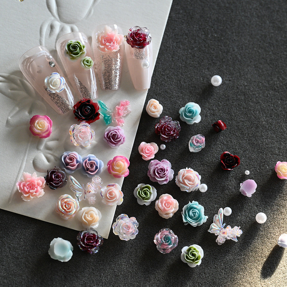 Decorative Nail Art Floral Embellishments