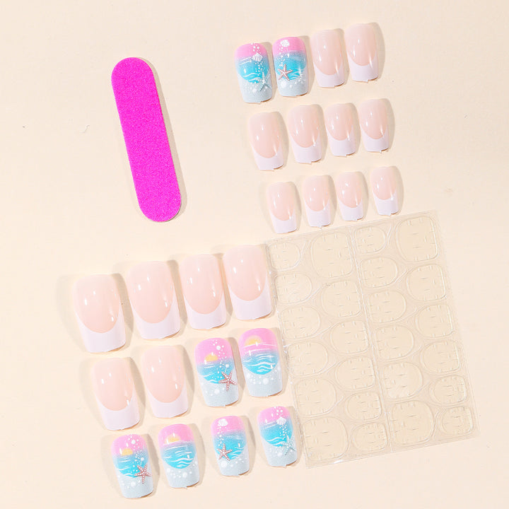 Coastal-Inspired Nail Art Set Kalsten