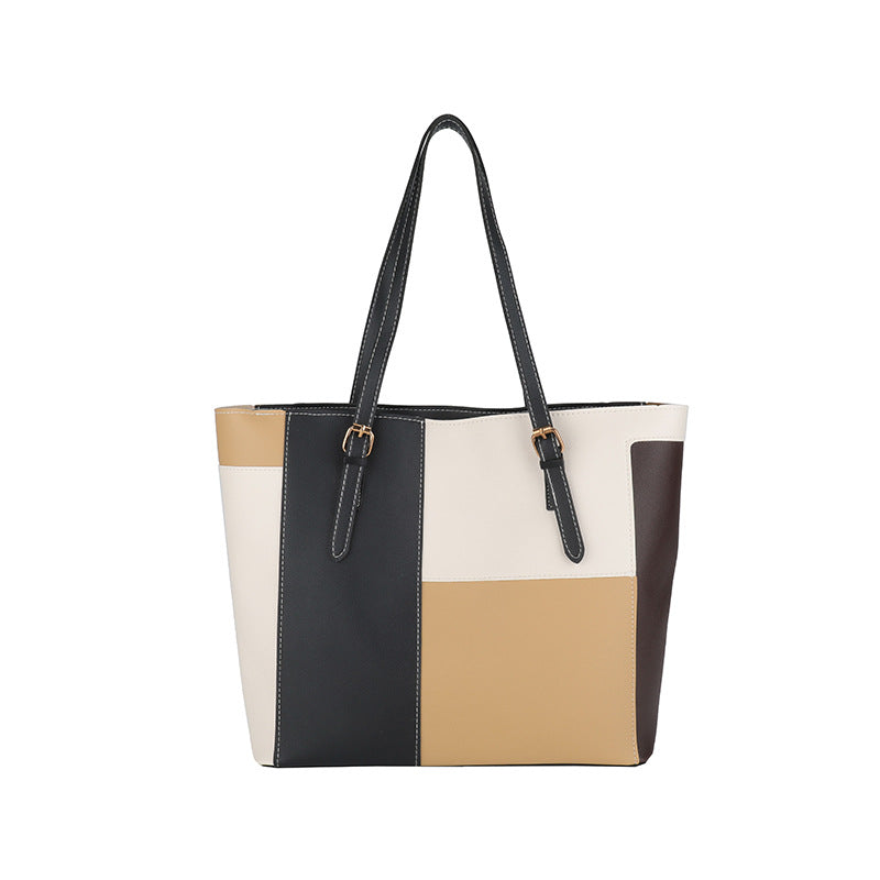 Stylish Color Block Tote Bag Kalsten