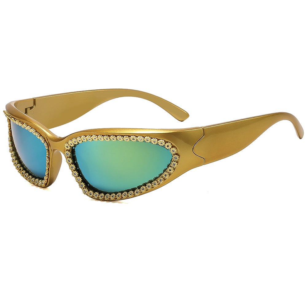 Women’s fashionable sunglasses with glamorous crystal frame Kalsten