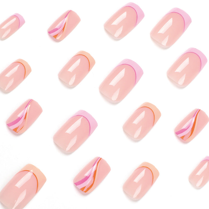 Artistic Nail Art in Modern Wave Design Kalsten