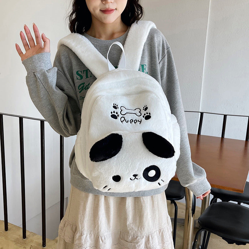 Plush backpack with dog design Kalsten
