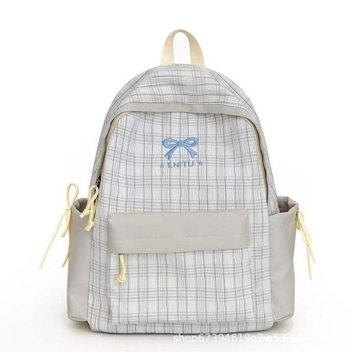 Plaid Patterned Backpack Kalsten