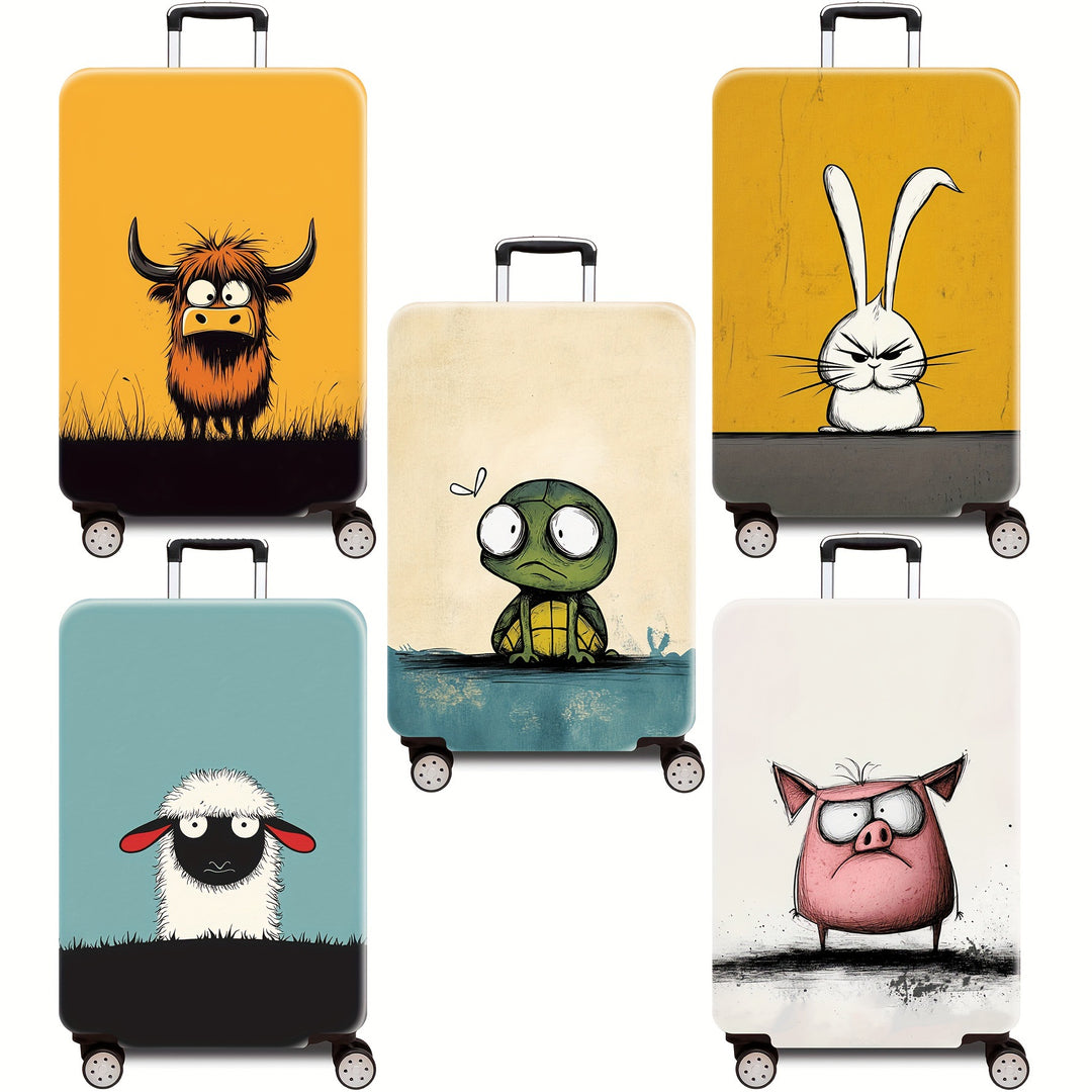 Cartoon Bull Design Hard Shell Suitcase Kalsten