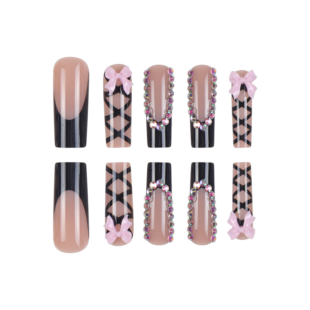 Decorative Stiletto Press-On Nail Set Kalsten