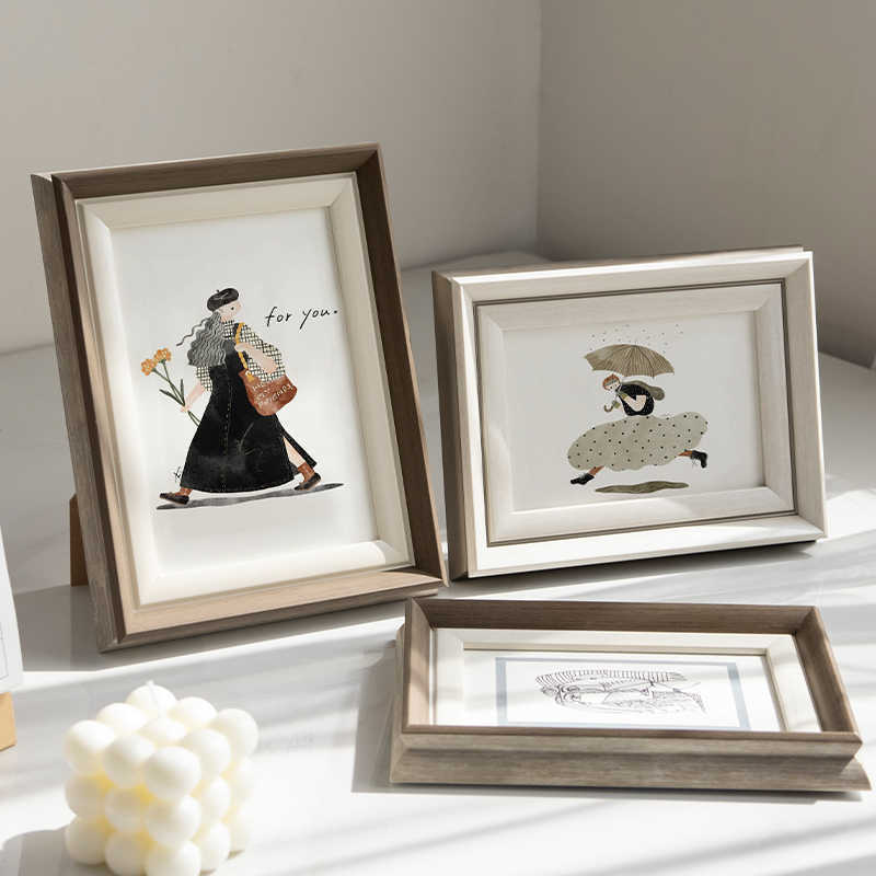 Artistic Framed Line Drawing Picture Frame