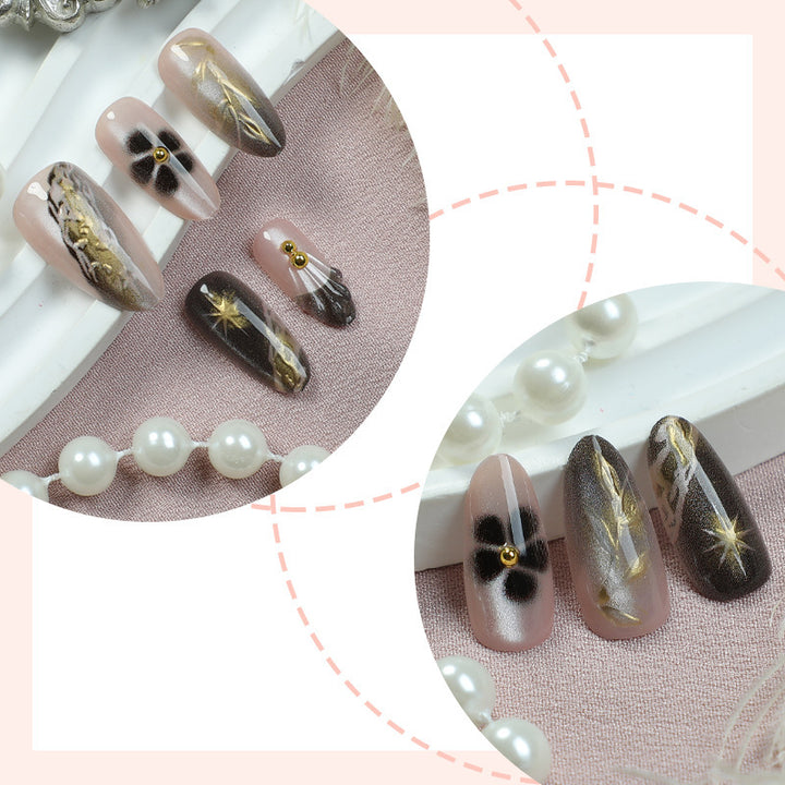 Elegant Artistic Press-On Nail Set