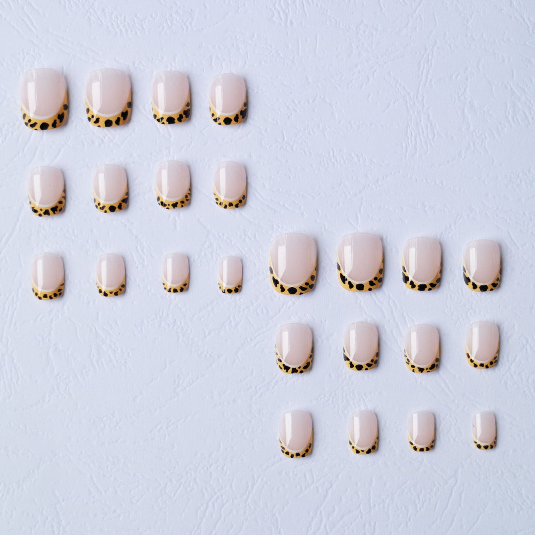 Artistic Leopard Print Nail Art Set