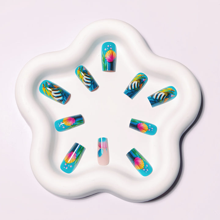 Creative Underwater Nail Design Set Kalsten
