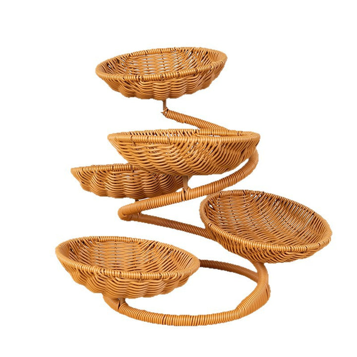 Multi-Tiered Wicker Fruit Stand Kalsten