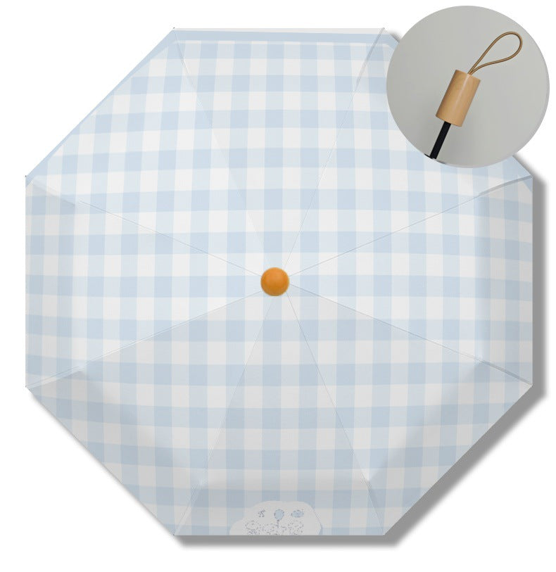 Ladies Automatic Folding Umbrella with Playful Dog Design Kalsten