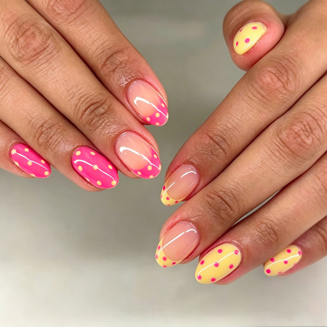 Artistic French Tip Press-On Nails Kalsten