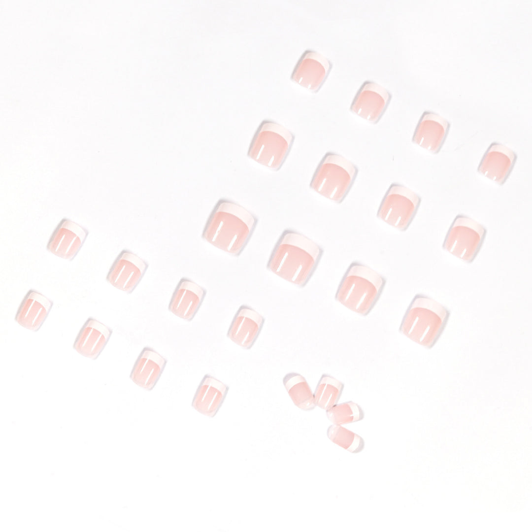 Artificial nails in French Tip design Kalsten