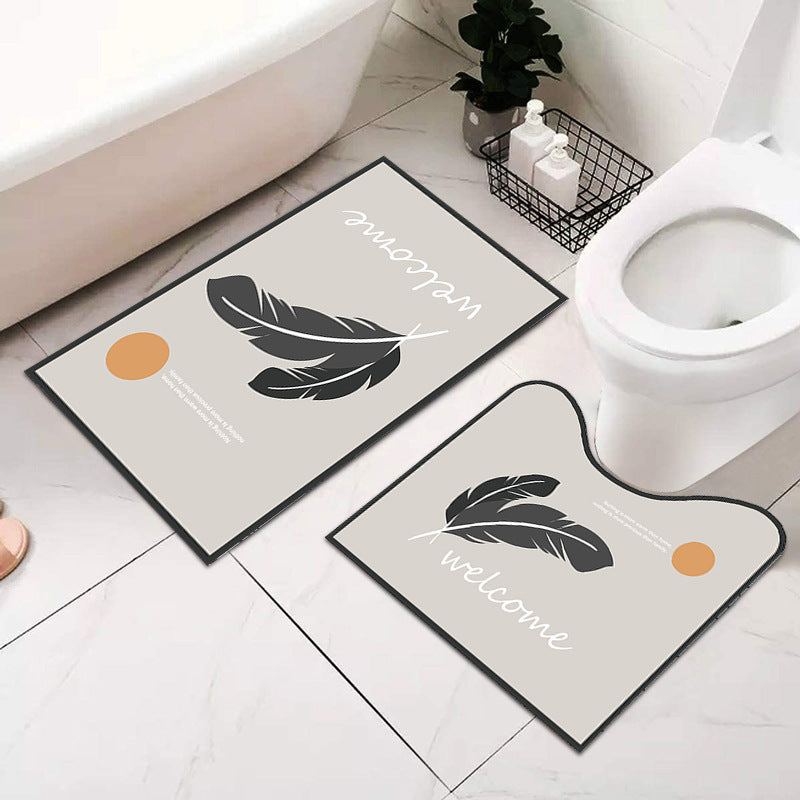 Soft Absorbent Bathroom Mat Set