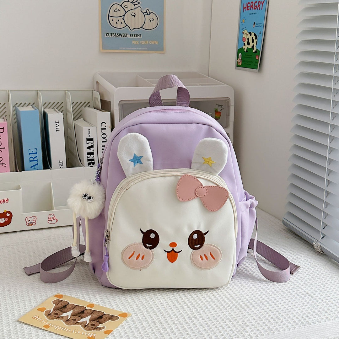 Girls' Cute Bunny-Themed Mini School Backpack