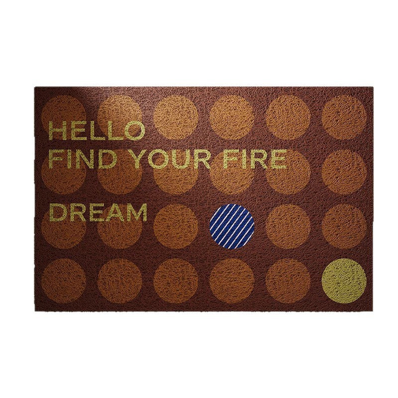 Welcome Message Indoor Doormat Kalsten