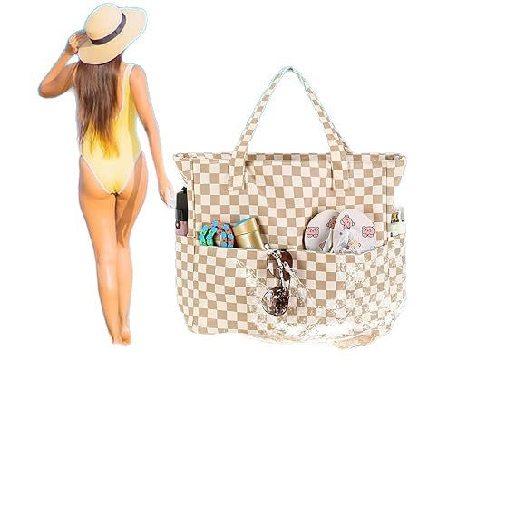 Spacious beach bag with versatile compartments Kalsten