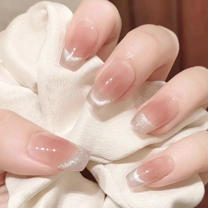 Gradient Glitter Press-On Nails