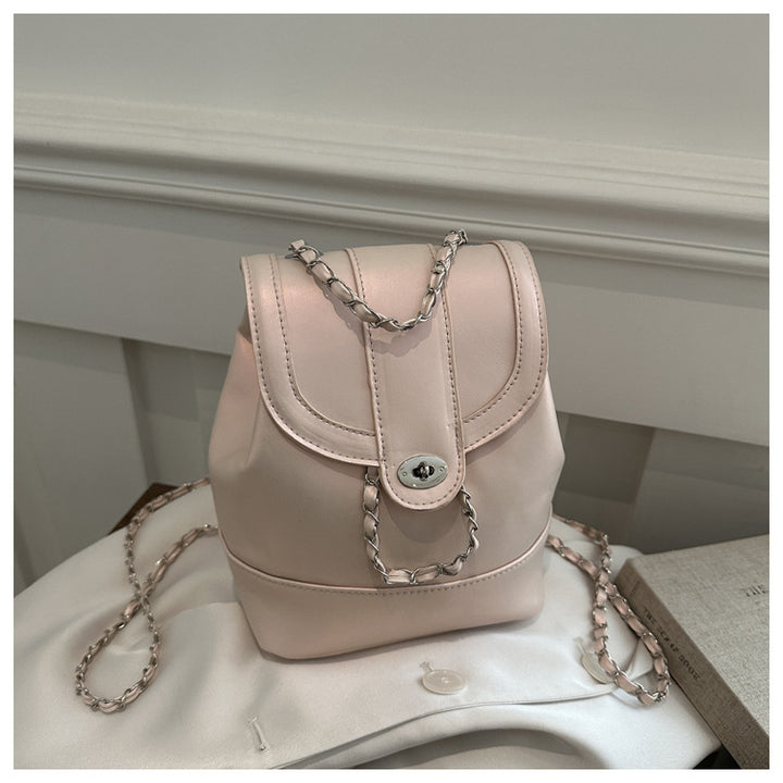 Elegant Chain-Detail Backpack
