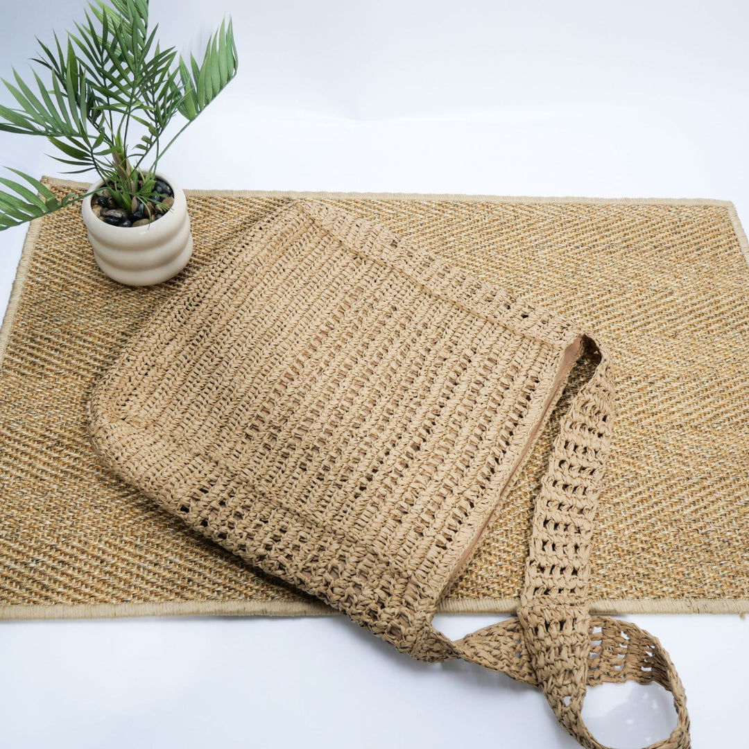 Shoulder bag made from natural materials Kalsten