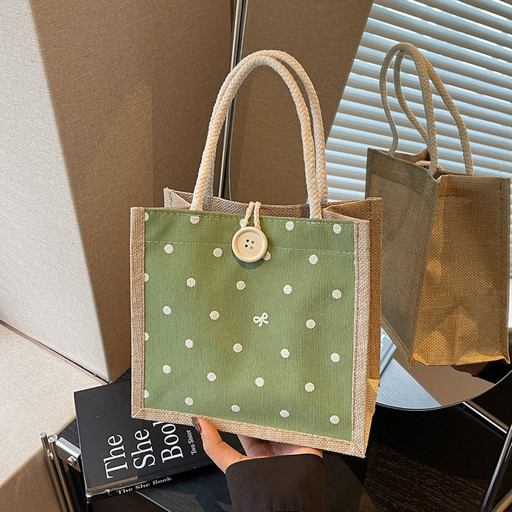 Charming Polka Dot Tote Bag