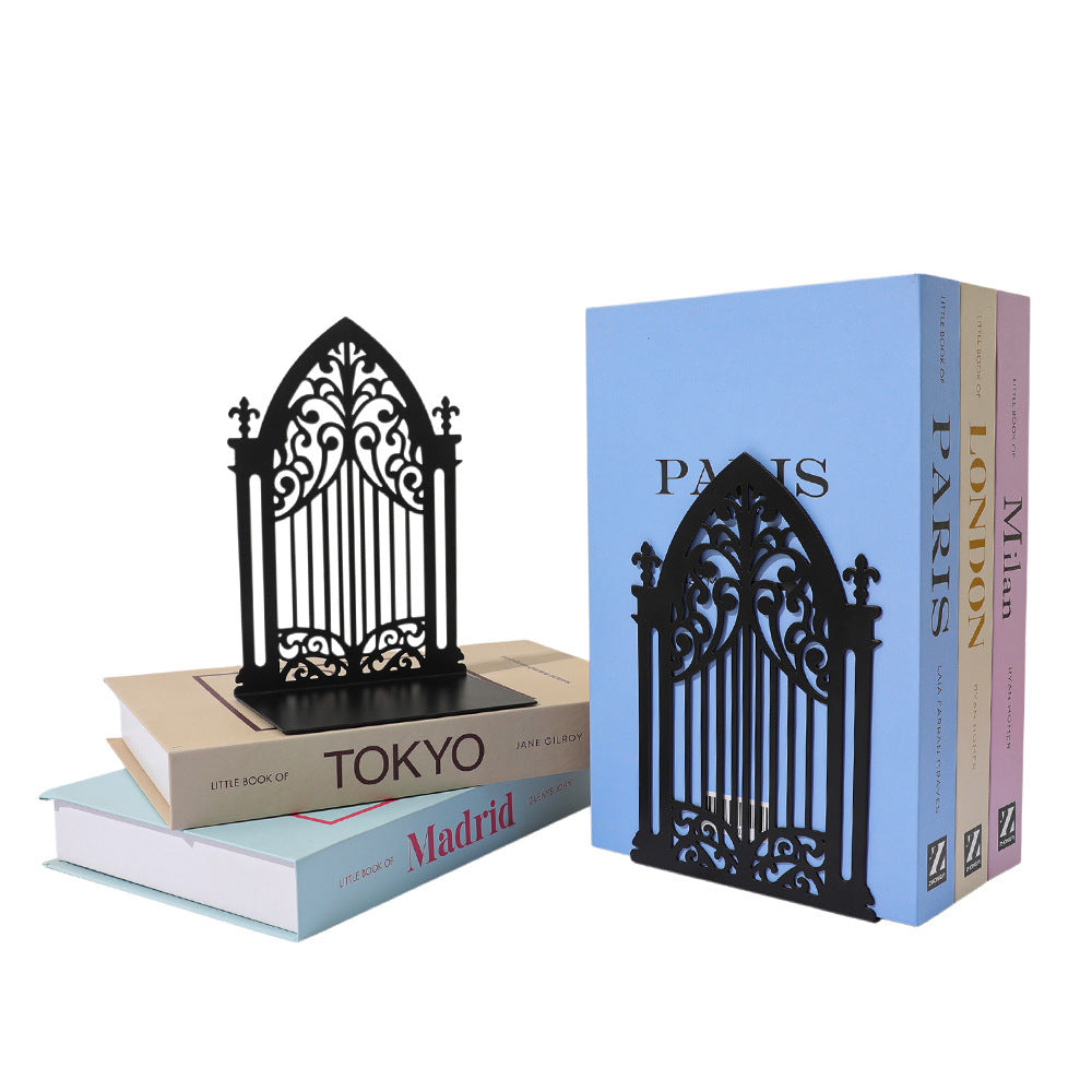 Ornate Metal Bookend Stand