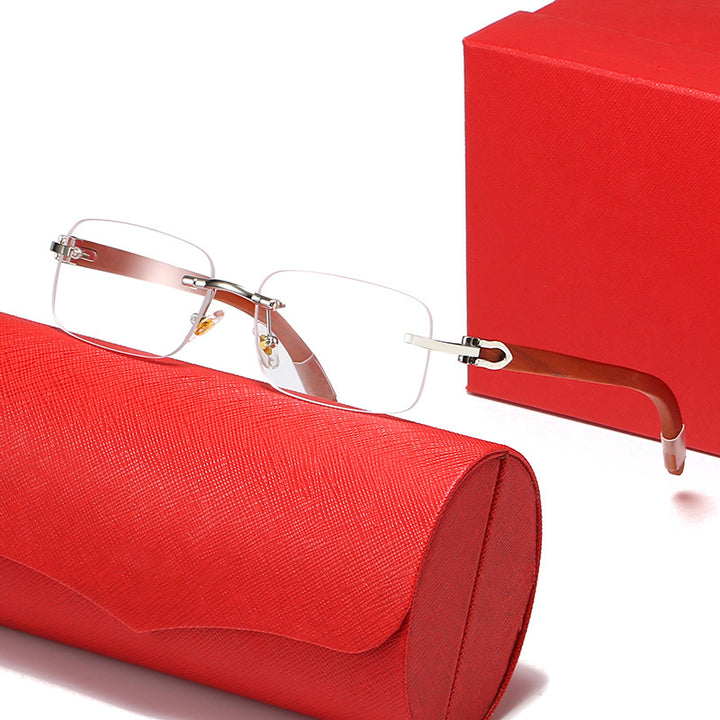 Women elegant rectangular sunglasses with high-quality metal frame and polarized lenses Kalsten