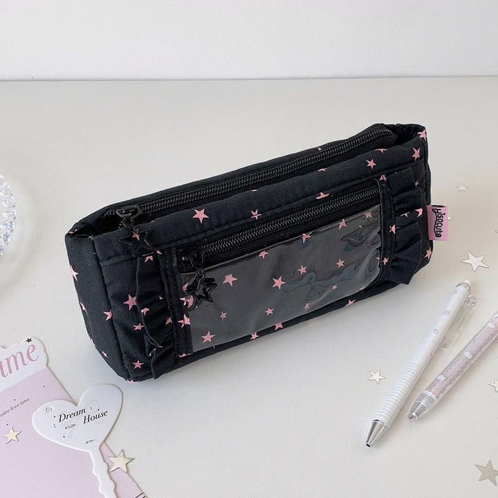 Star Pattern Pencil Pouch