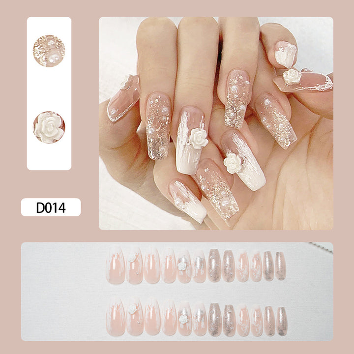Exquisite Floral Press-On Nails