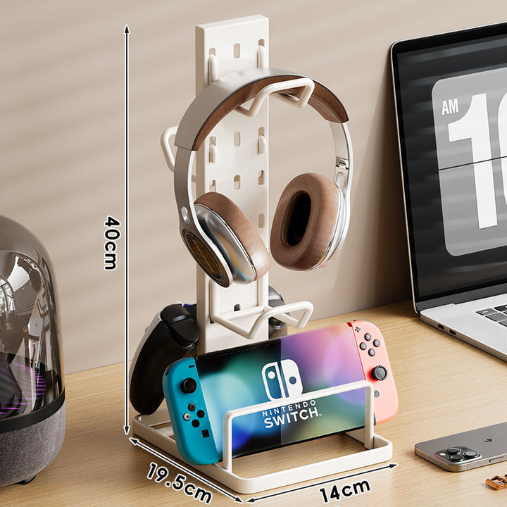 Multi-Device Vertical Desktop Gaming & Headphone Organizer Stand