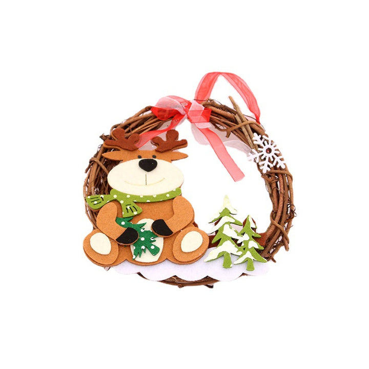 Felt Snowman Christmas Wreath Kalsten