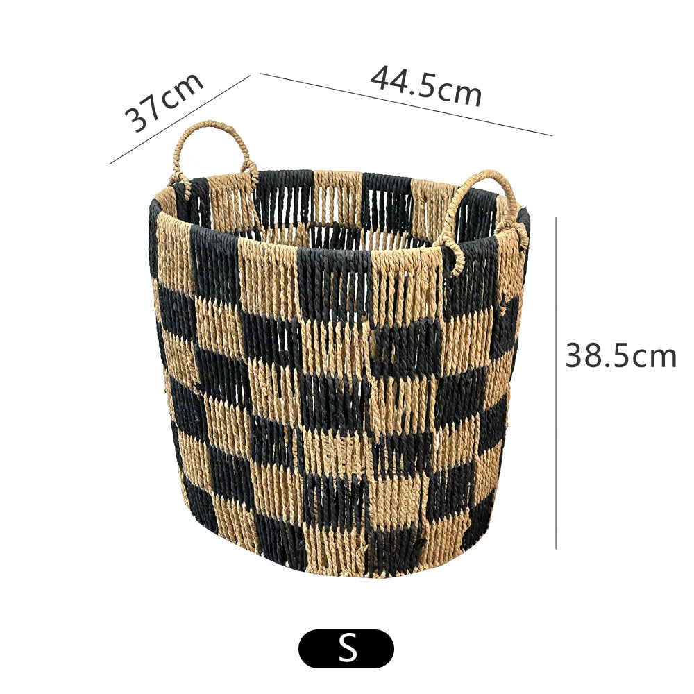 Stylish storage basket with handles Kalsten