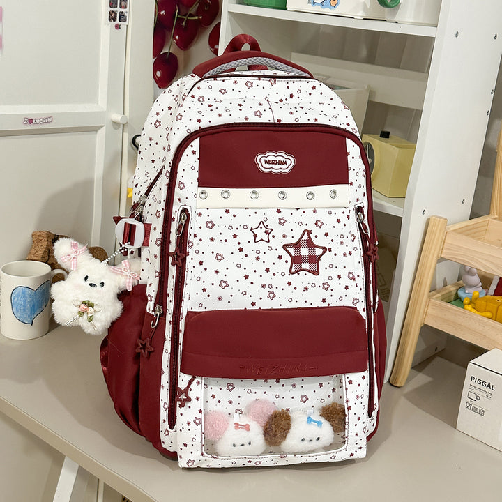 Transparent Pocket Backpack Kalsten