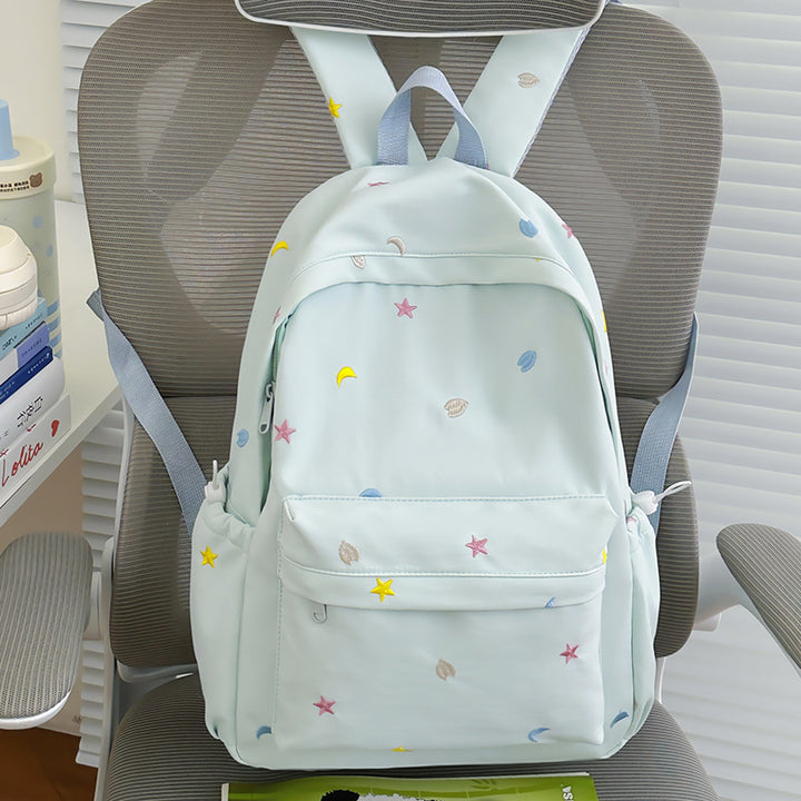 Embroidered Moon and Star Backpack Kalsten