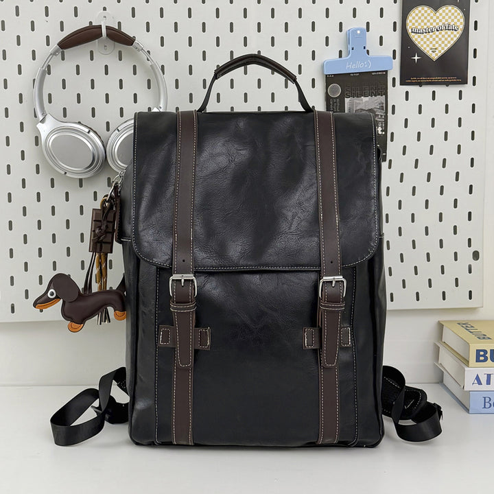 Stylish Leather Laptop Backpack