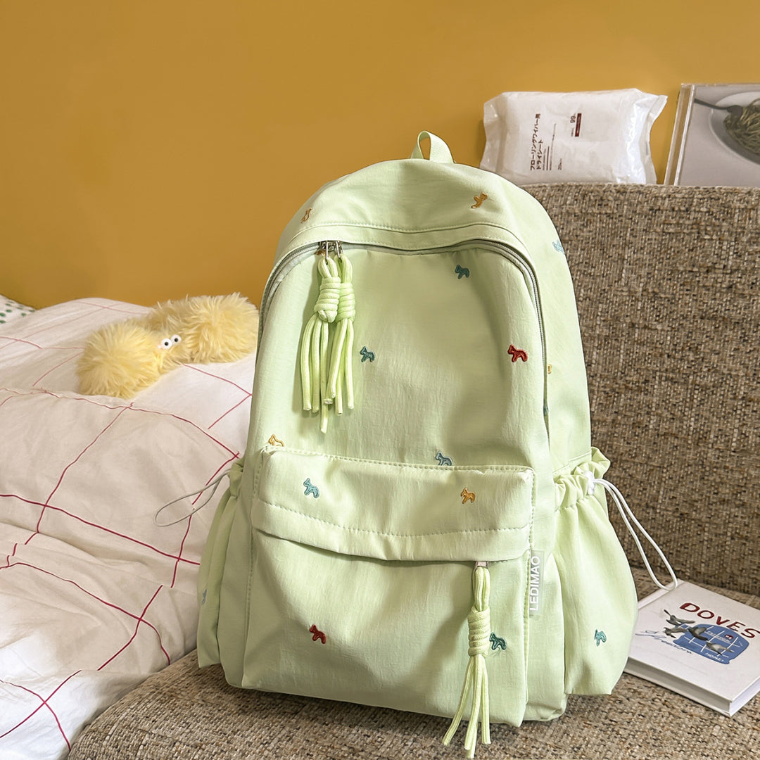 Stylish Floral-Embellished Backpack Kalsten