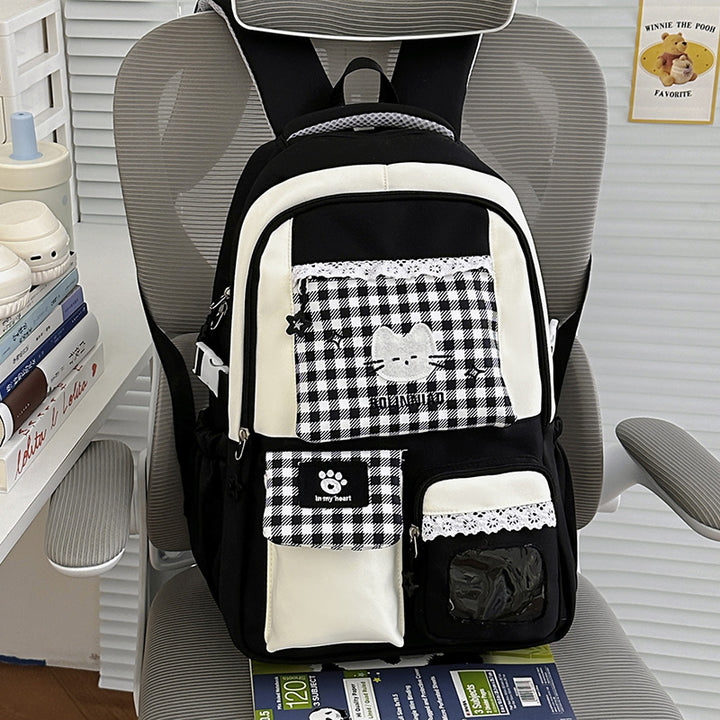 Cute Cartoon Cat-Themed Backpack Kalsten