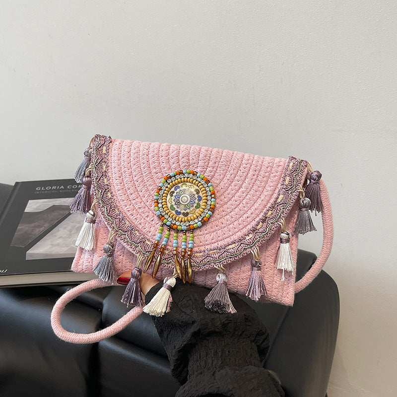 Bohemian-Inspired Handcrafted Beaded Clutch Kalsten