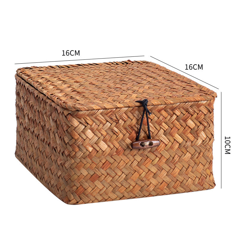 Handwoven Storage Box with Lid Kalsten