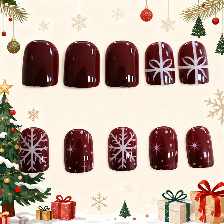 Festive Winter Nail Art Kalsten