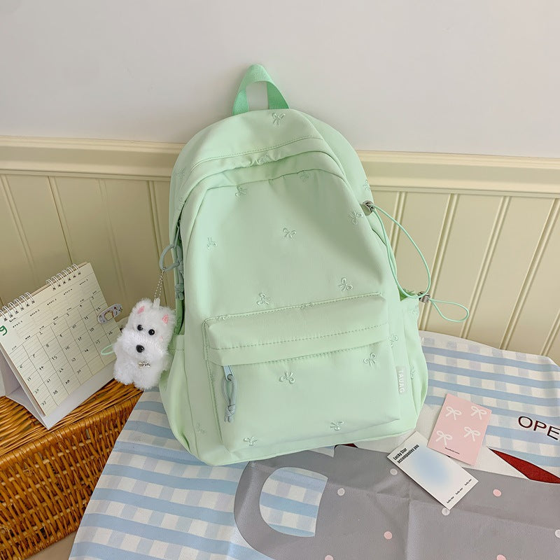 Floral Embroidered Daily Backpack Kalsten