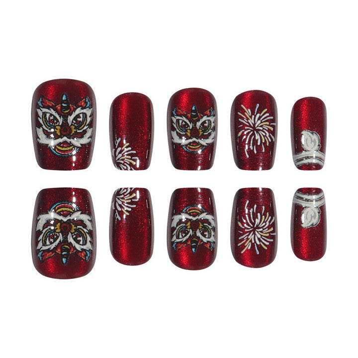 Artistic Decorative Press-On Nail Set Kalsten