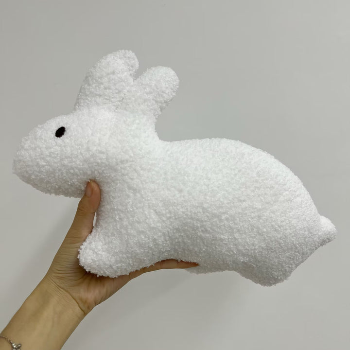 Linen Polka-Dot Floppy-Ear Bunny Doll