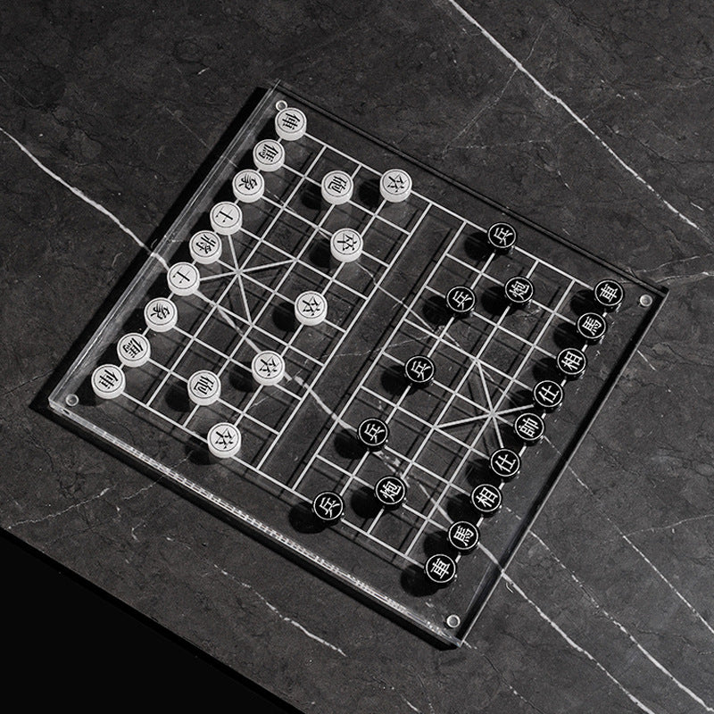 Modern Transparent Board Game Set