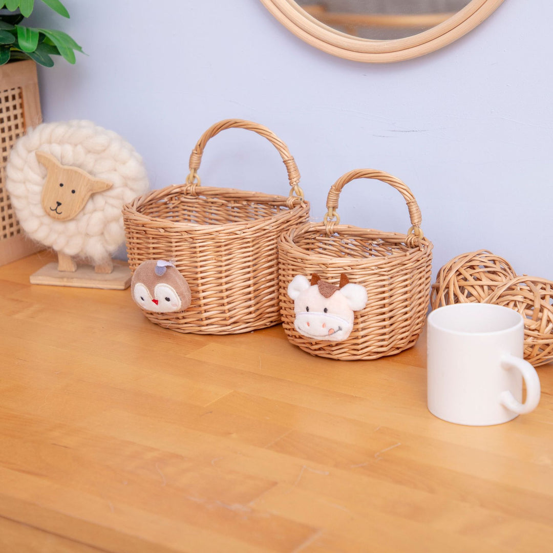 Decorative Handwoven Wall Basket Kalsten