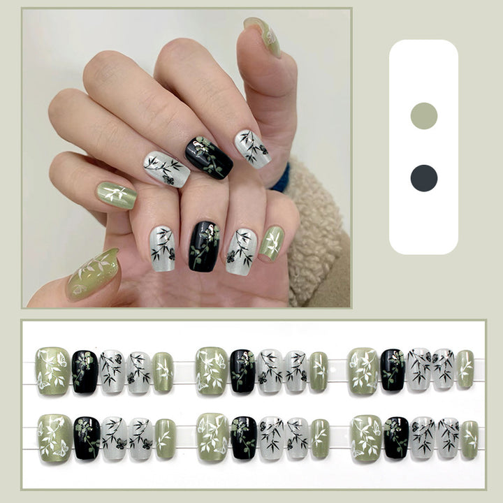 Artistic Bamboo Design Press-On Nails Kalsten